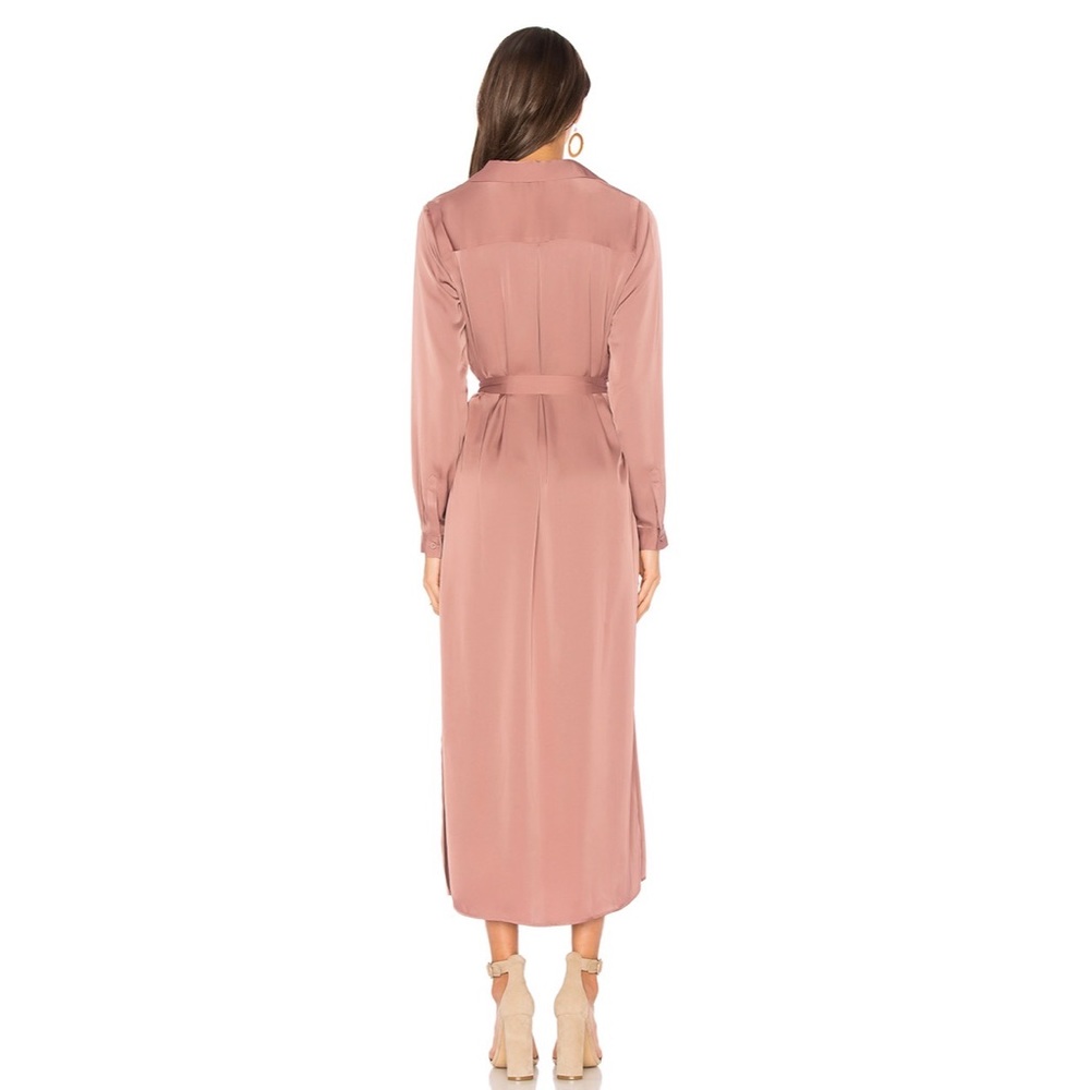 L’Academie Long Sleeve Shirt Dress Mauve S NWT - Picture 15 of 15